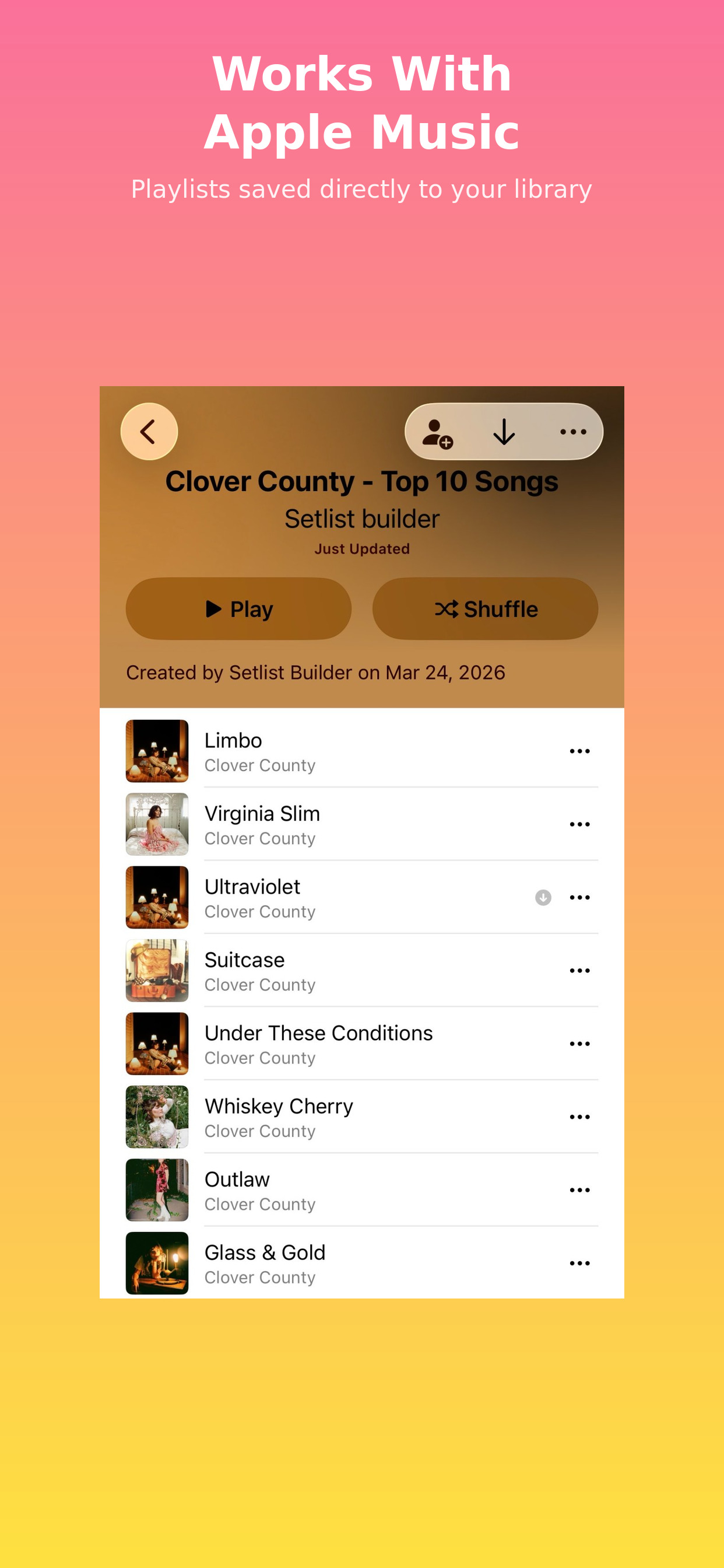 Works with Apple Music